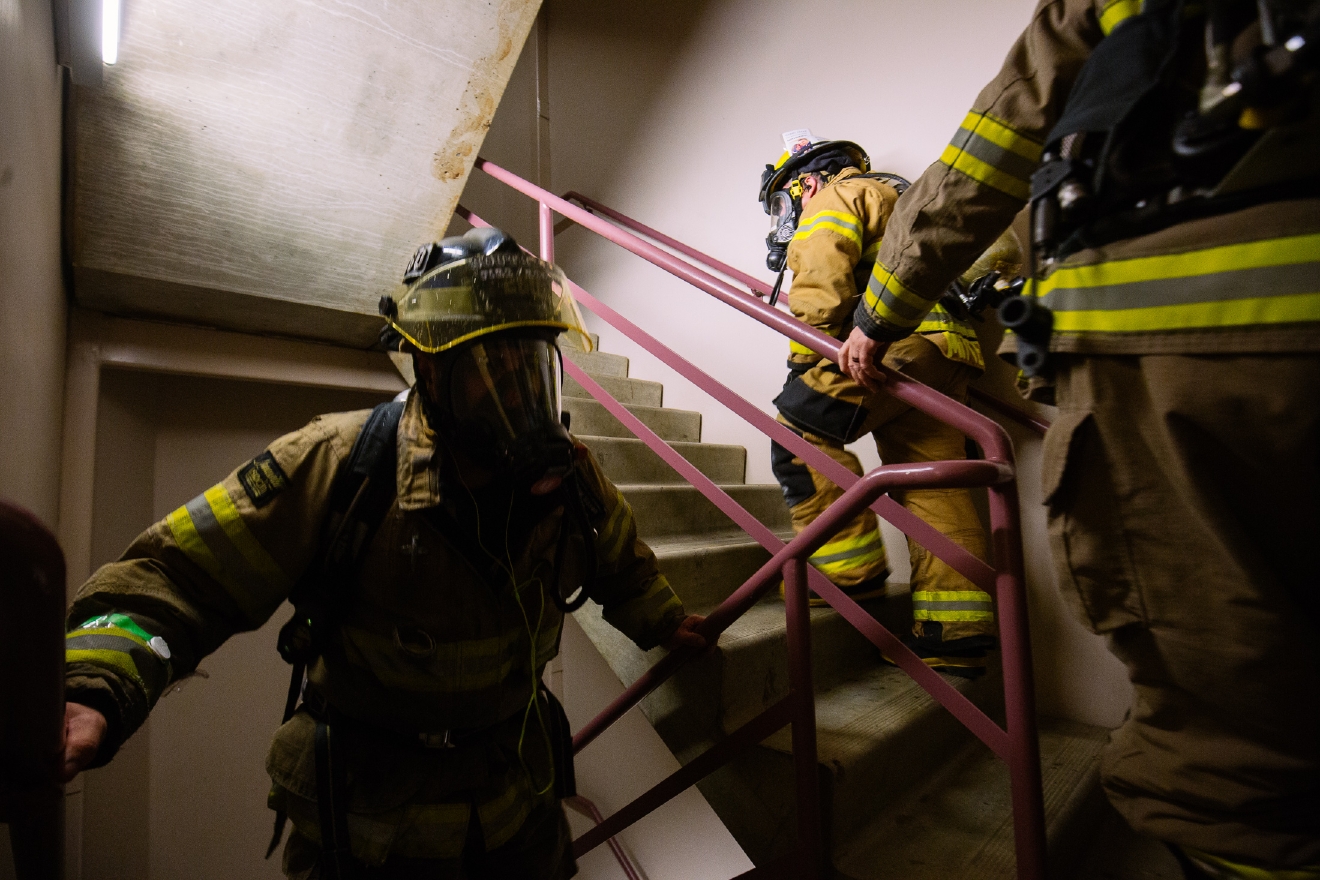 Fire Fighters climb Seattle's tallest building for a good cause