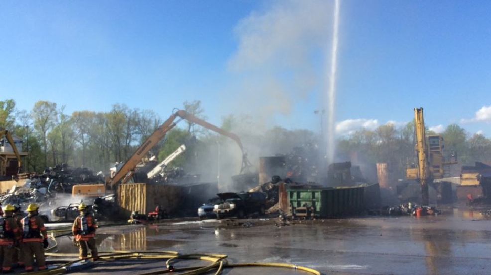 Fire officials Multiple vehicles, scrap pile catch fire at Rockville