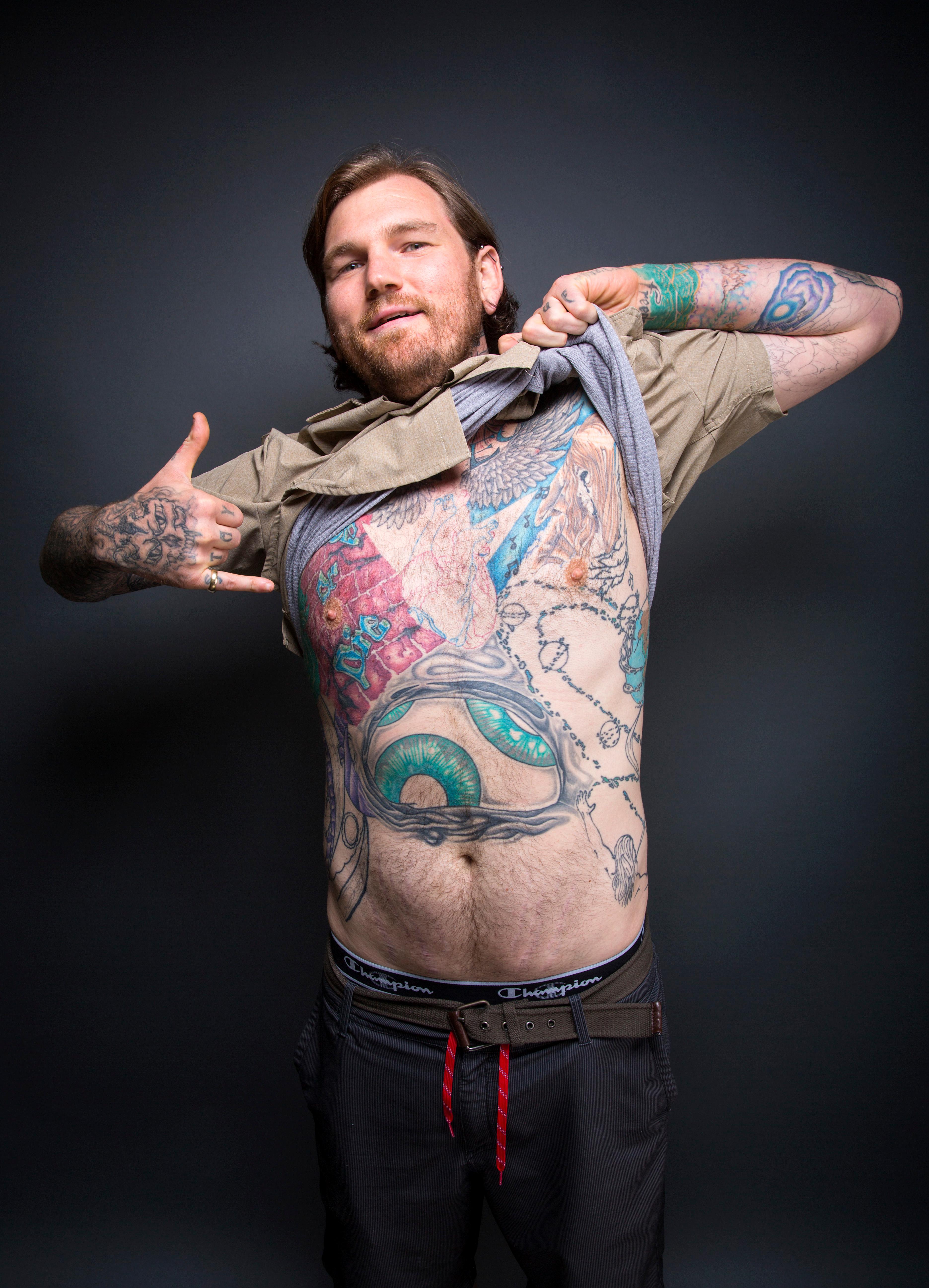 Portrait Sessions Seattle's wildest tattoos are intricate