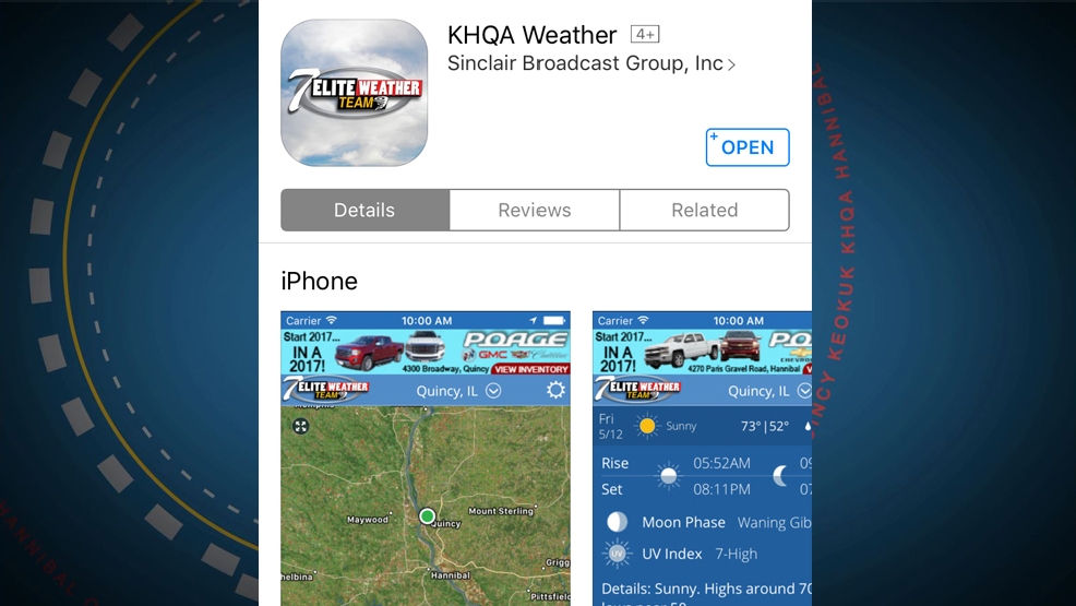 Update available KHQA Mobile Weather App KHQA