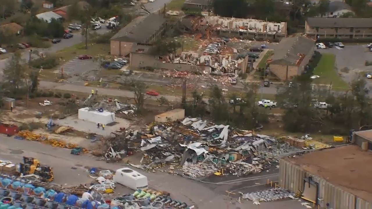 Aerial video shows extensive tornado damage in Pensacola (photos) WBMA