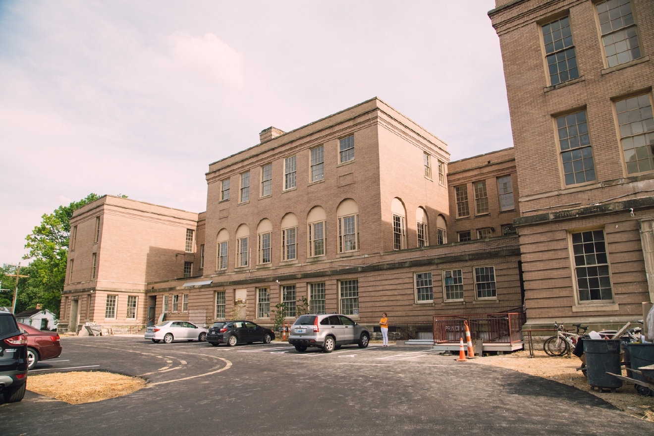 This Funky Northside Apartment Building Used To Be A School