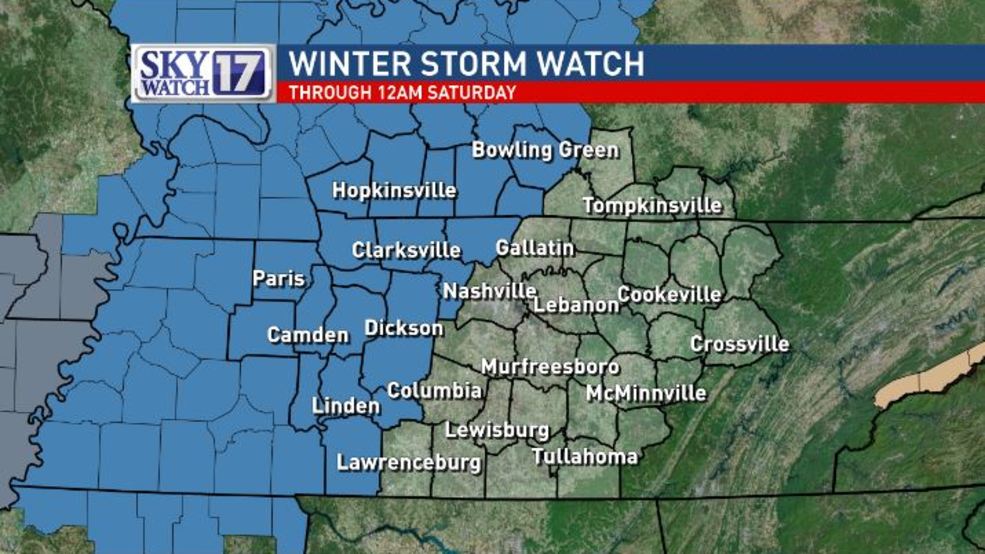 Winter storm could bring snow, freezing rain, sleet to middle Tennessee