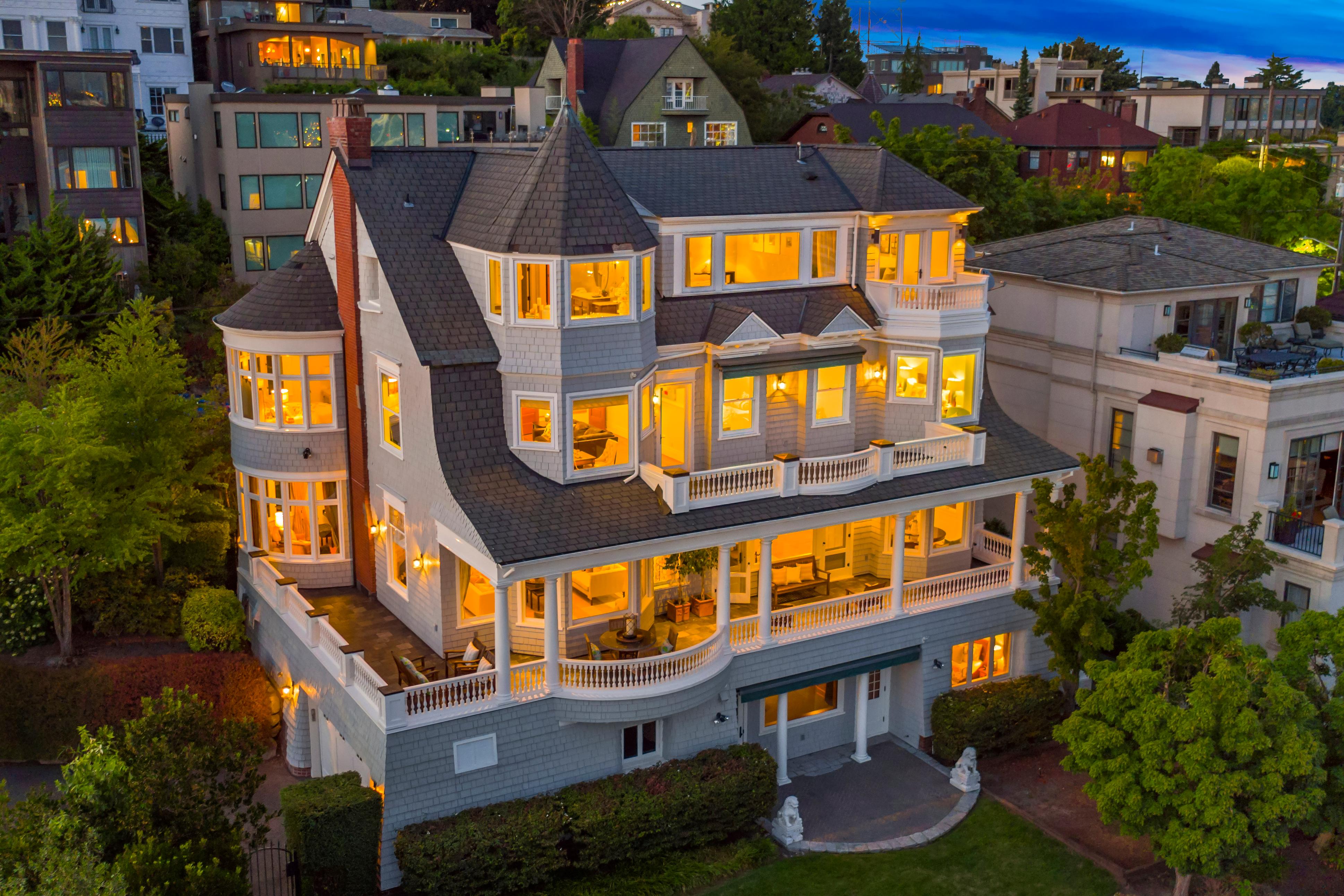 You can see the Space Needle from nearly every room in this Queen Anne home Seattle Refined