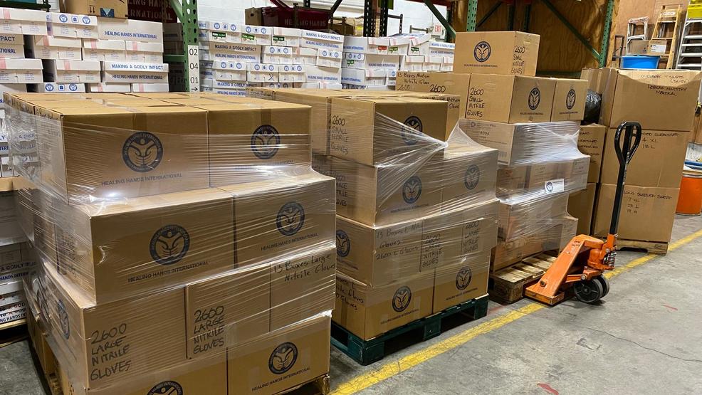 Vanderbilt hospital received pallets of medical supplies from Nashville