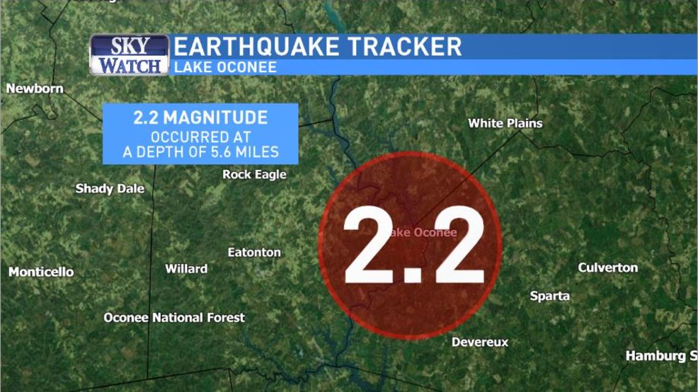 Monday evening earthquake confirmed on Lake Oconee WGXA