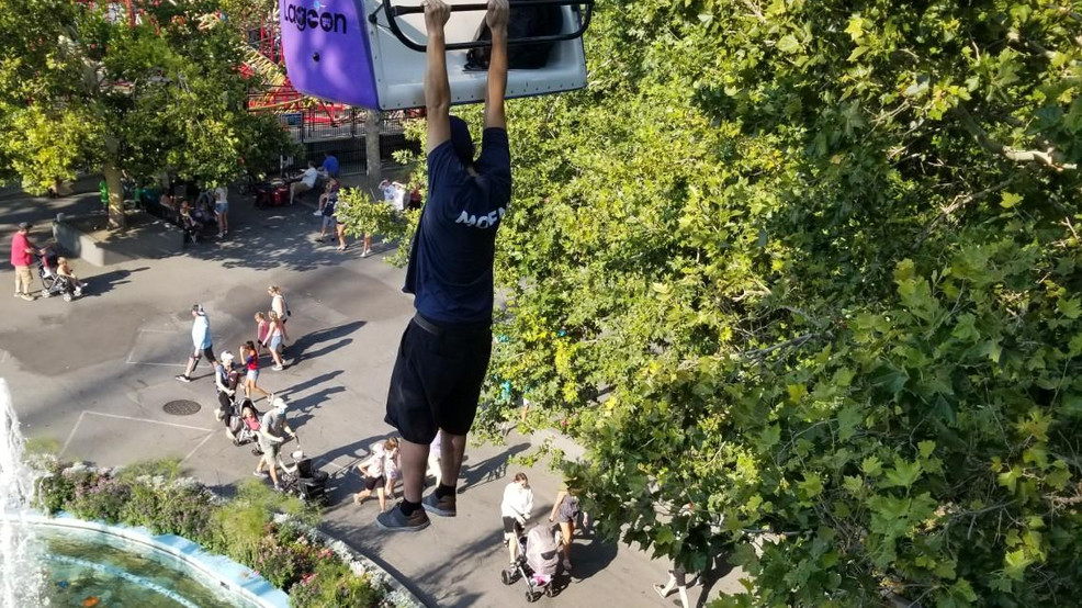 32-year-old man sent to hospital after falling 50 feet off Lagoon 'Sky Ride'  | KJZZ