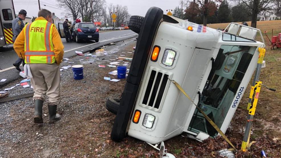 Mail truck driver taken to hospital after crash on Timberlake Road WSET