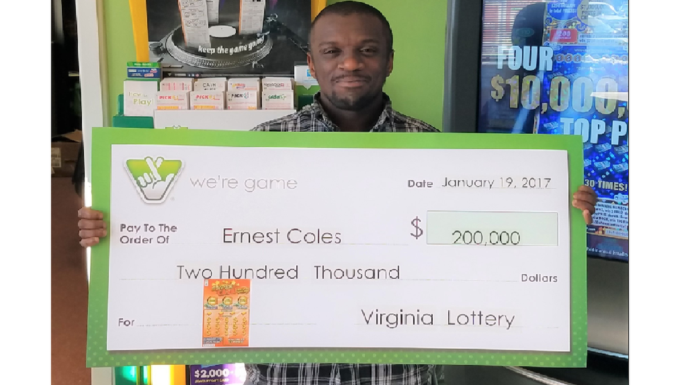 Appomattox man wins 200,000 in Va. Lottery, first to claim top prize