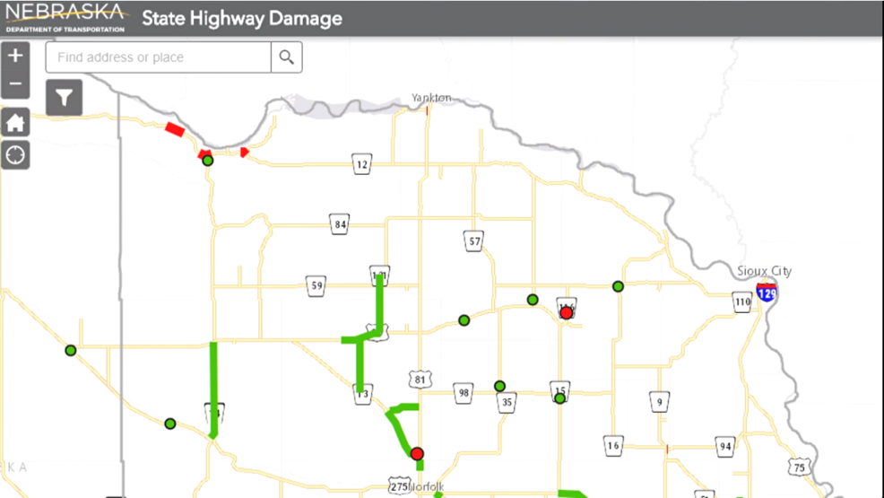 The State of Nebraska has created a website to track the repairs of