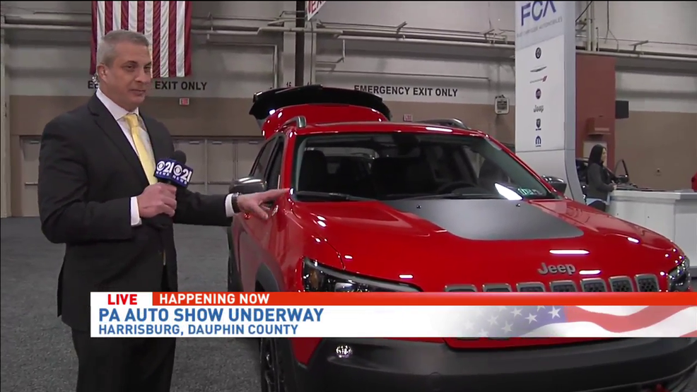 Meteorologist Tom Russell at the PA Auto Show WHP