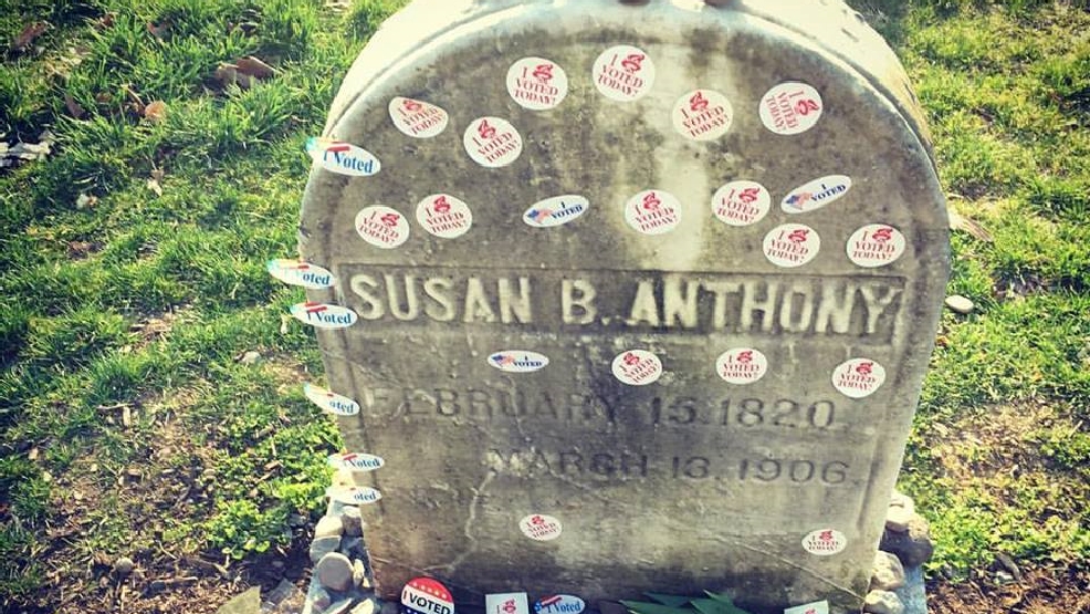 "I Voted Today" Stickers Pay Tribute On Susan B. Anthony's Grave | WSTM