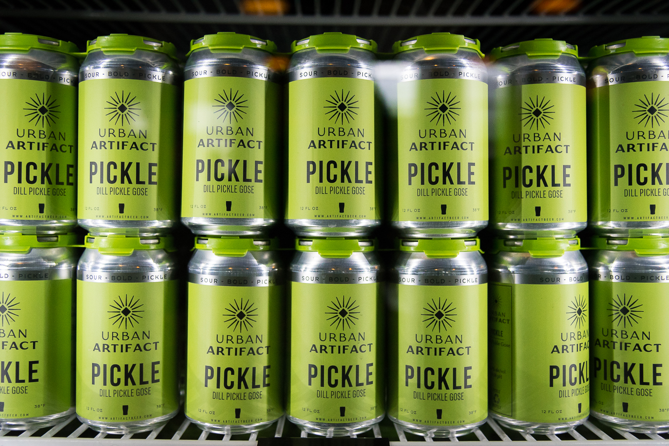 Urban Artifact Hosted A PickleEating Contest To Kickoff The Release Of Its ‘Pickle’ Beer