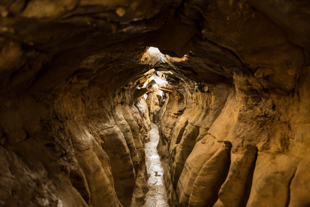 ohio caverns is full of crystal formations made of calcite