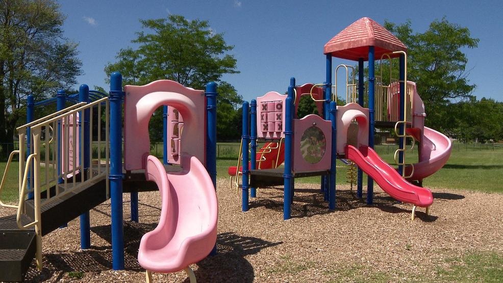 park elementary playground in marinette. (wluk/david duchan)